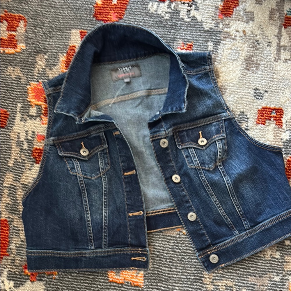 Torrid Denim Vest with Button Details